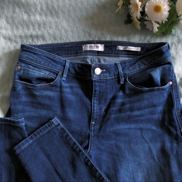 GUESS denim blue skinny jeans - Picture 2 of 3